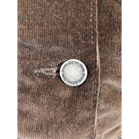 Calvin Klein Jeans Women’s Corduroy Brown Button Up Jean Collared Jacket Size S - Picture 4 of 8